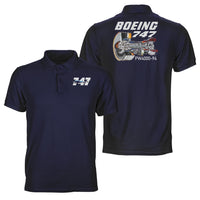 Thumbnail for Boeing 747 & PW4000-94 Engine Designed Double Side Polo T-Shirts