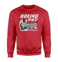 Thumbnail for Boeing 747 & PW4000-94 Engine Designed Sweatshirts