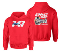 Thumbnail for Boeing 747 & PW4000-94 Engine Designed Double Side Hoodies