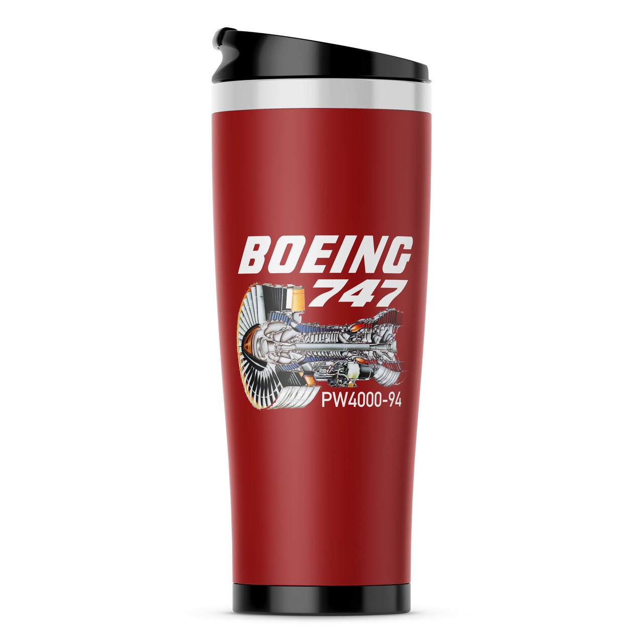 Boeing 747 & PW4000-94 Engine Designed Stainless Steel Travel Mugs