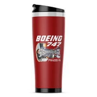 Thumbnail for Boeing 747 & PW4000-94 Engine Designed Stainless Steel Travel Mugs