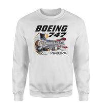 Thumbnail for Boeing 747 & PW4000-94 Engine Designed Sweatshirts