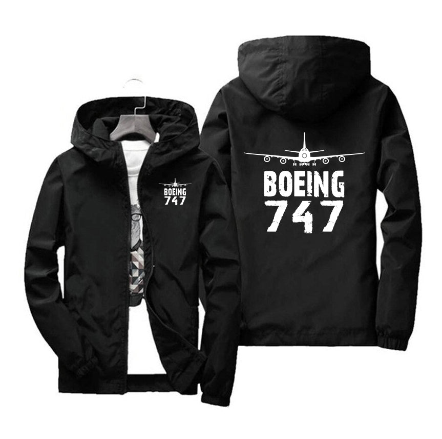 Boeing 747 & Plane Designed Windbreaker Jackets