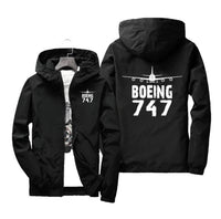 Thumbnail for Boeing 747 & Plane Designed Windbreaker Jackets