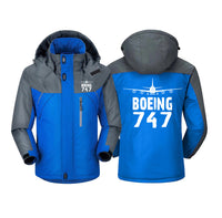 Thumbnail for Boeing 747 & Plane Designed Thick Winter Jackets