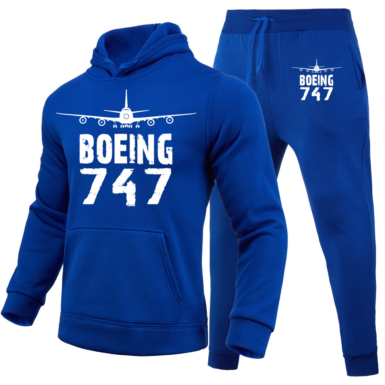 Boeing 747 & Plane Designed Hoodies & Sweatpants Set