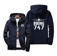 Thumbnail for Boeing 747 & Plane Designed Windbreaker Jackets