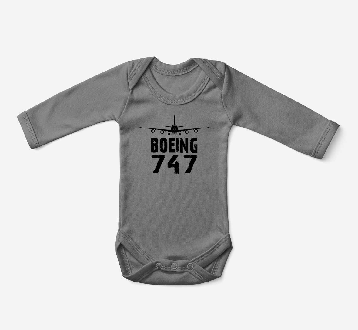 Boeing 747 & Plane Designed Baby Bodysuits