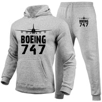 Thumbnail for Boeing 747 & Plane Designed Hoodies & Sweatpants Set