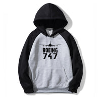 Thumbnail for Boeing 747 & Plane Designed Colourful Hoodies