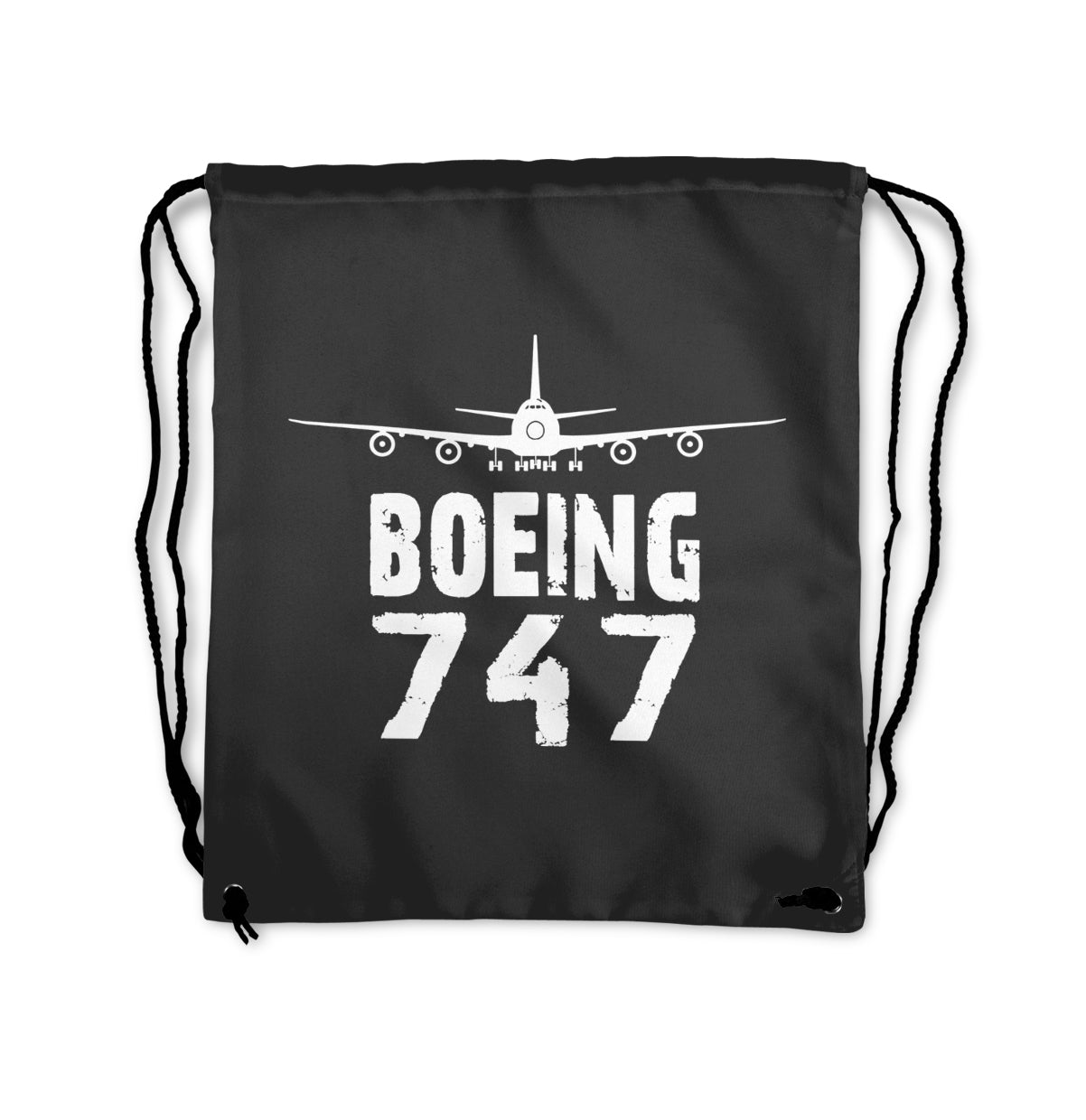 Boeing 747 & Plane Designed Drawstring Bags