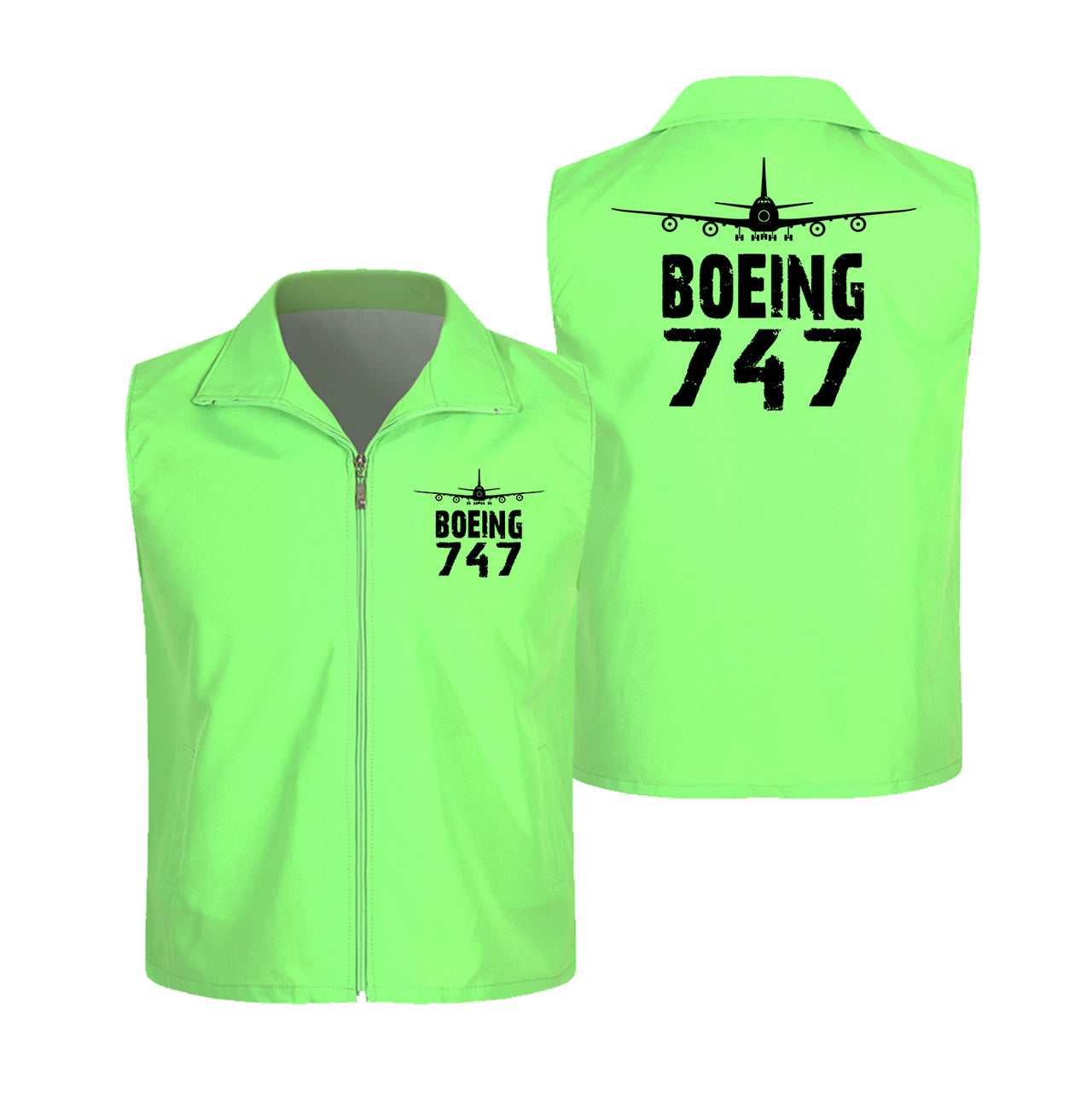 Boeing 747 & Plane Designed Thin Style Vests