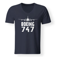 Thumbnail for Boeing 747 & Plane Designed V-Neck T-Shirts