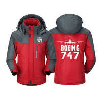 Thumbnail for Boeing 747 & Plane Designed Thick Winter Jackets