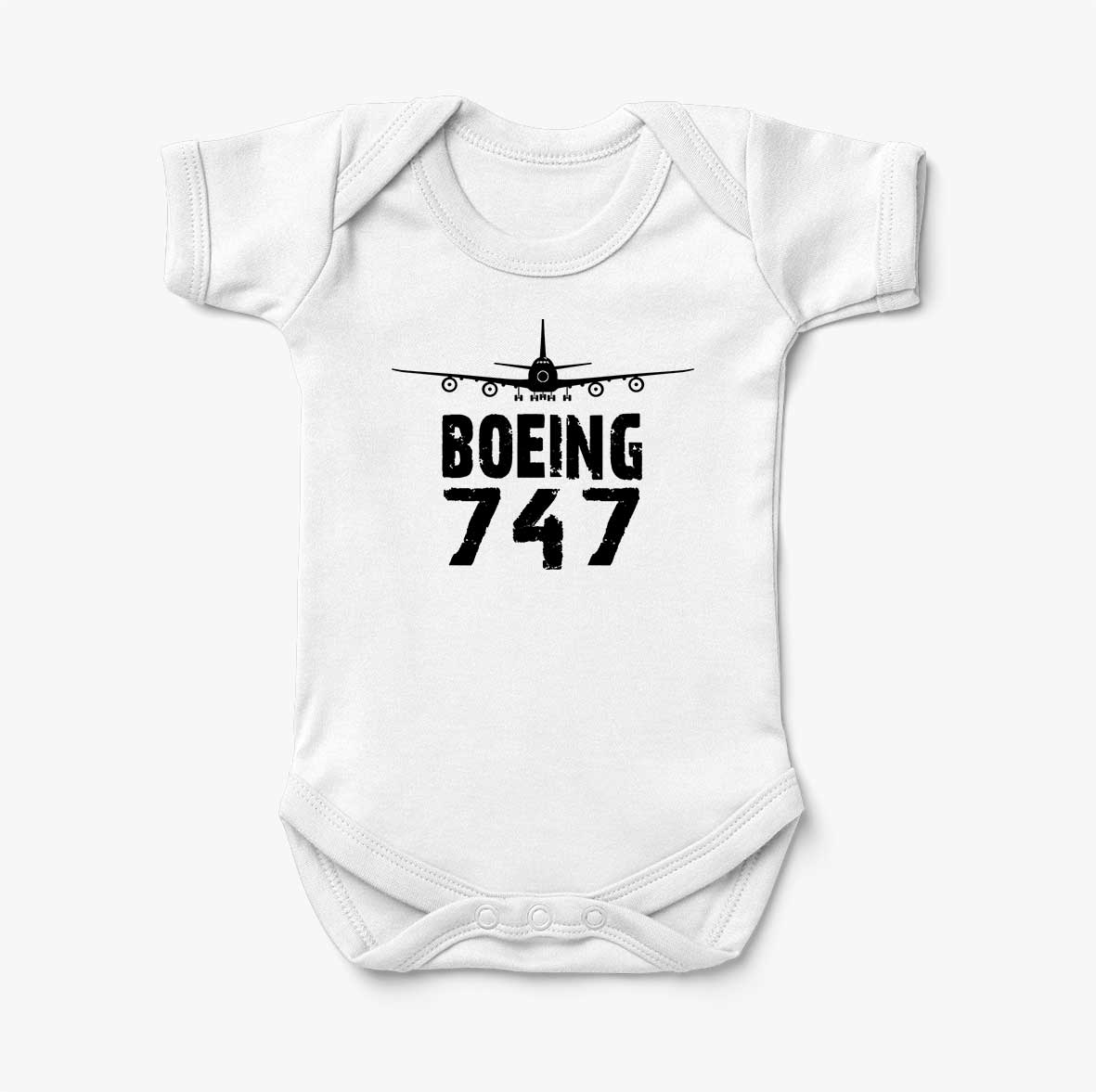 Boeing 747 & Plane Designed Baby Bodysuits