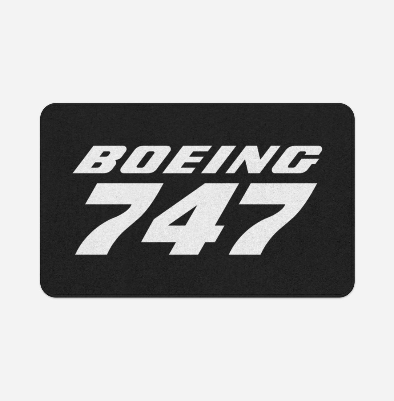 Boeing 747 & Text Designed Bath Mats
