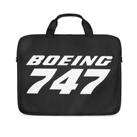 Thumbnail for Boeing 747 & Text Designed Laptop & Tablet Bags
