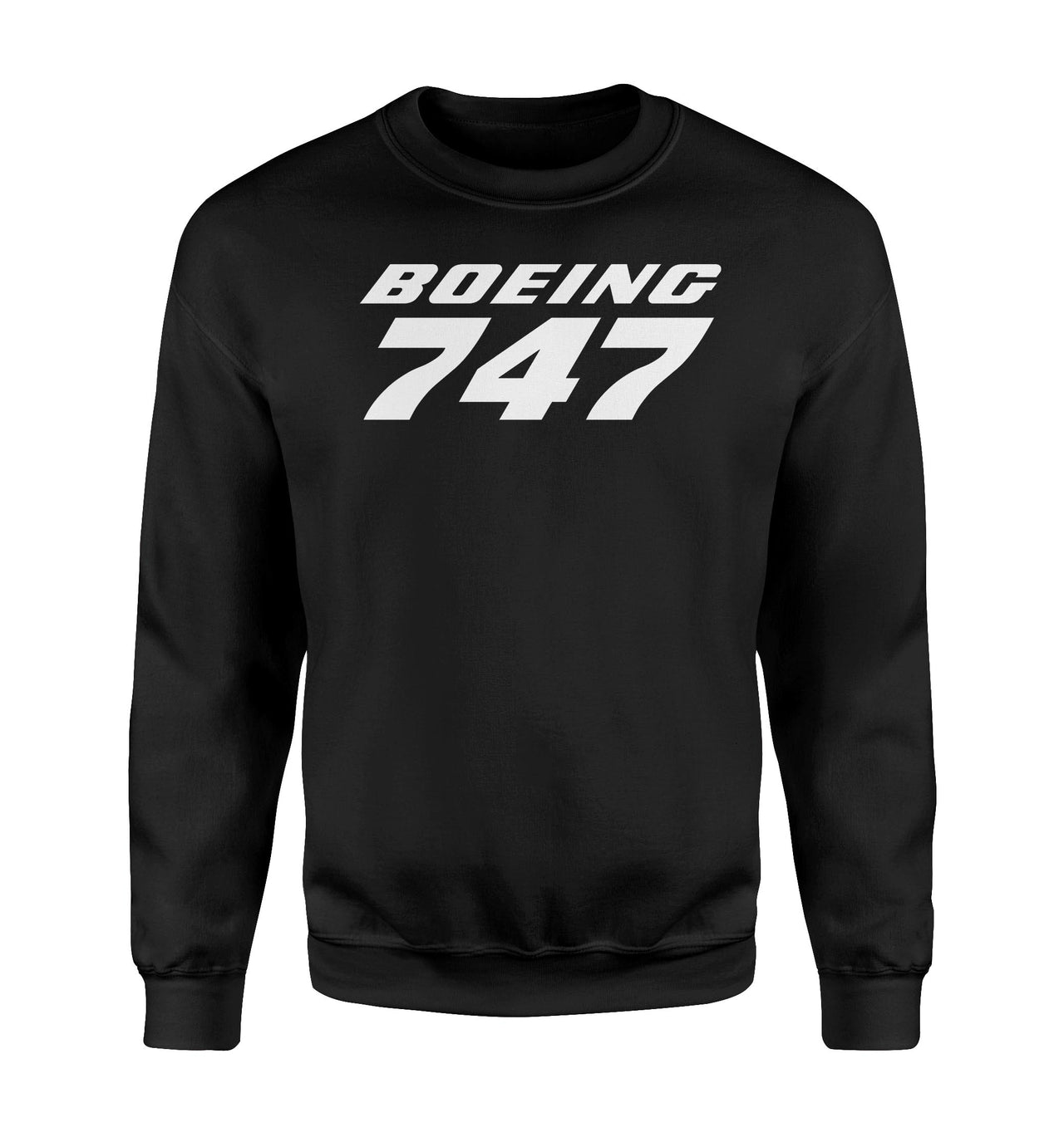 Boeing 747 & Text Designed Sweatshirts