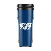 Thumbnail for Boeing 747 & Text Designed Travel Mugs
