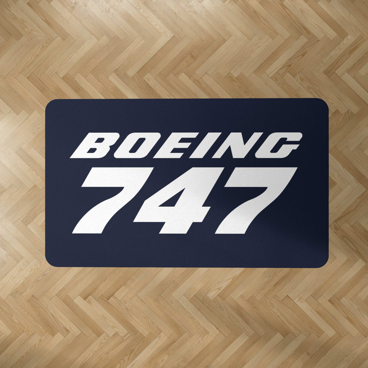 Boeing 747 & Text Designed Carpet & Floor Mats