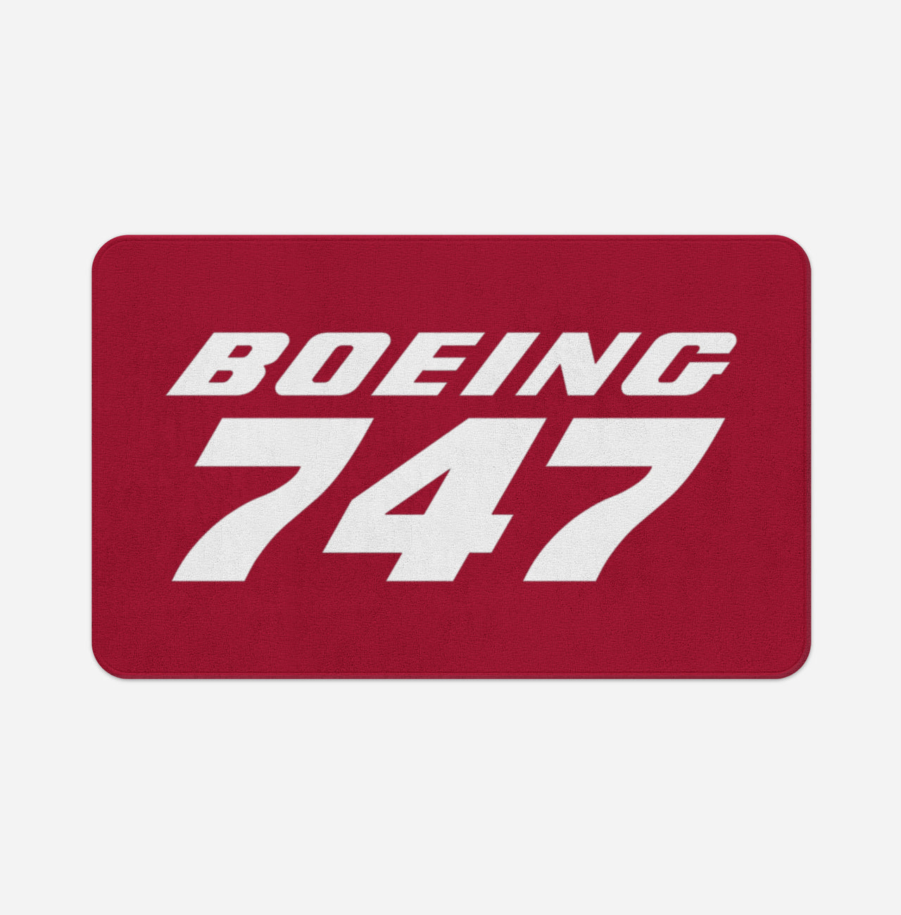Boeing 747 & Text Designed Bath Mats