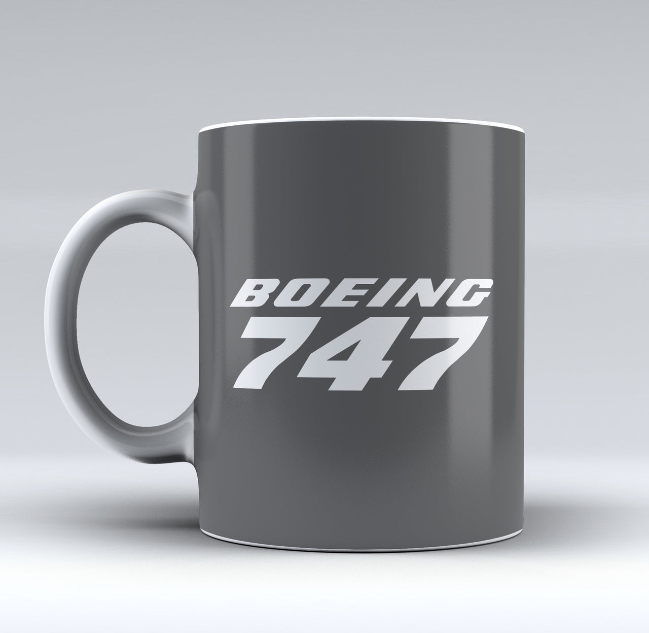 Boeing 747 & Text Designed Mugs