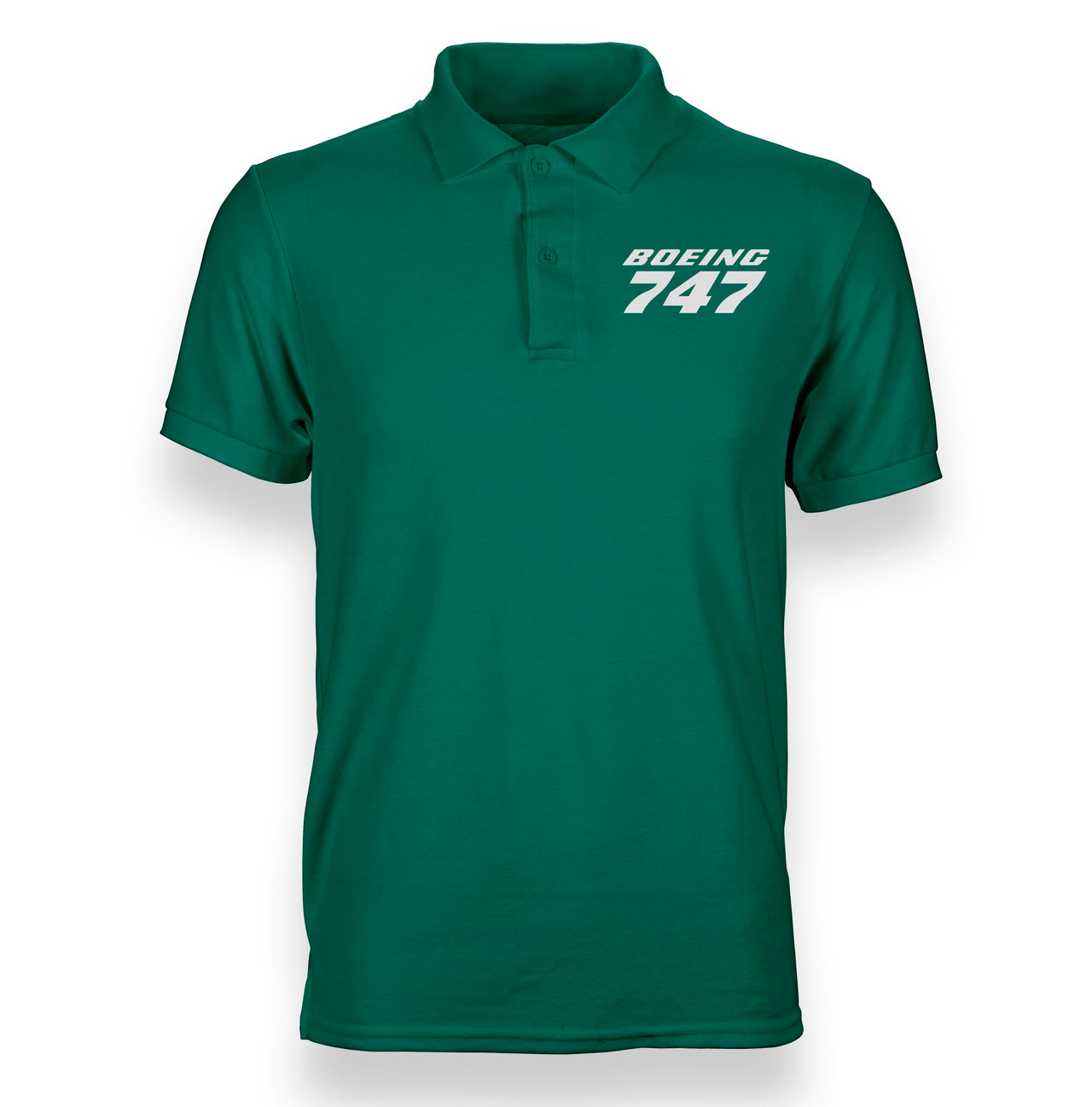 Boeing 747 & Text Designed Polo T-Shirts