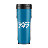 Thumbnail for Boeing 747 & Text Designed Travel Mugs