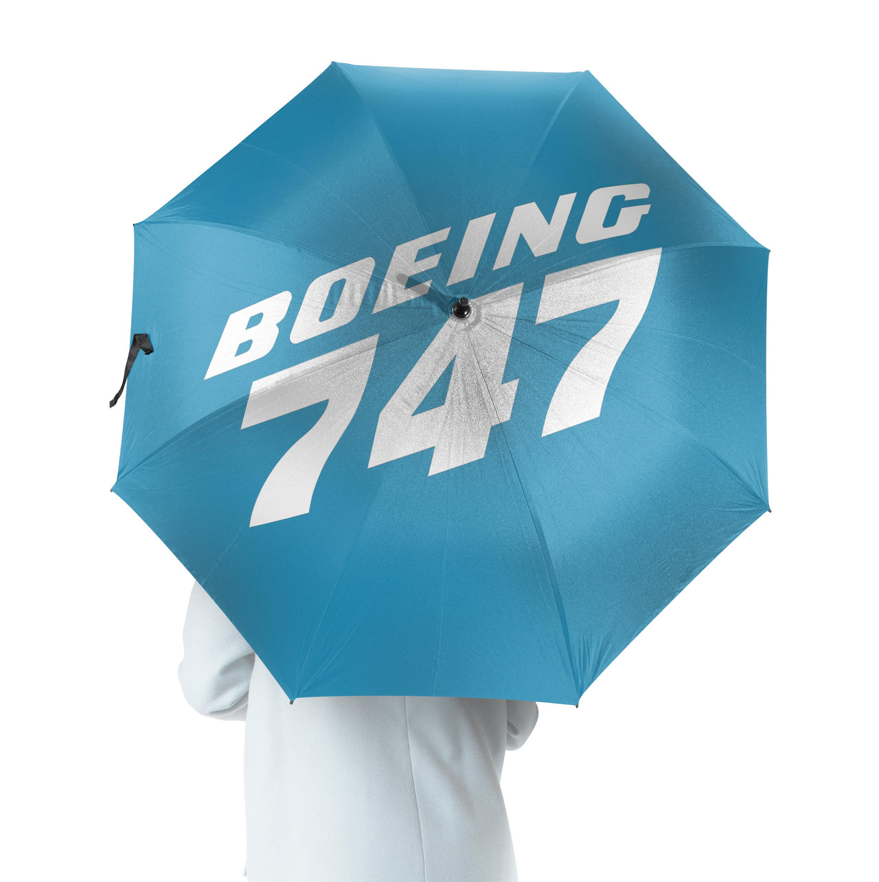 Boeing 747 & Text Designed Umbrella