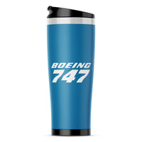 Thumbnail for Boeing 747 & Text Designed Stainless Steel Travel Mugs