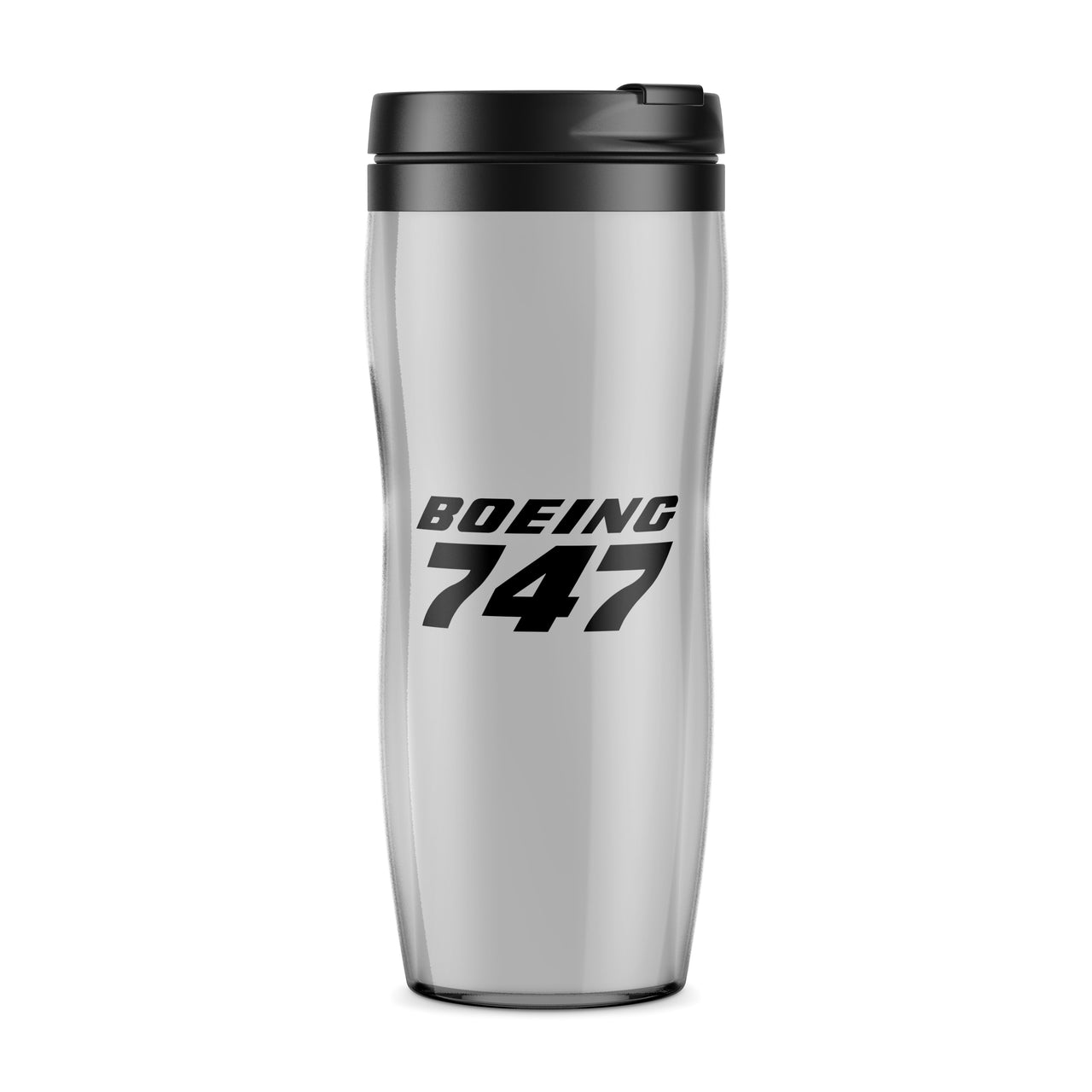 Boeing 747 & Text Designed Travel Mugs