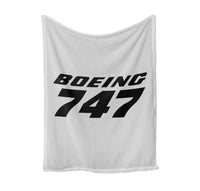 Thumbnail for Boeing 747 & Text Designed Bed Blankets & Covers