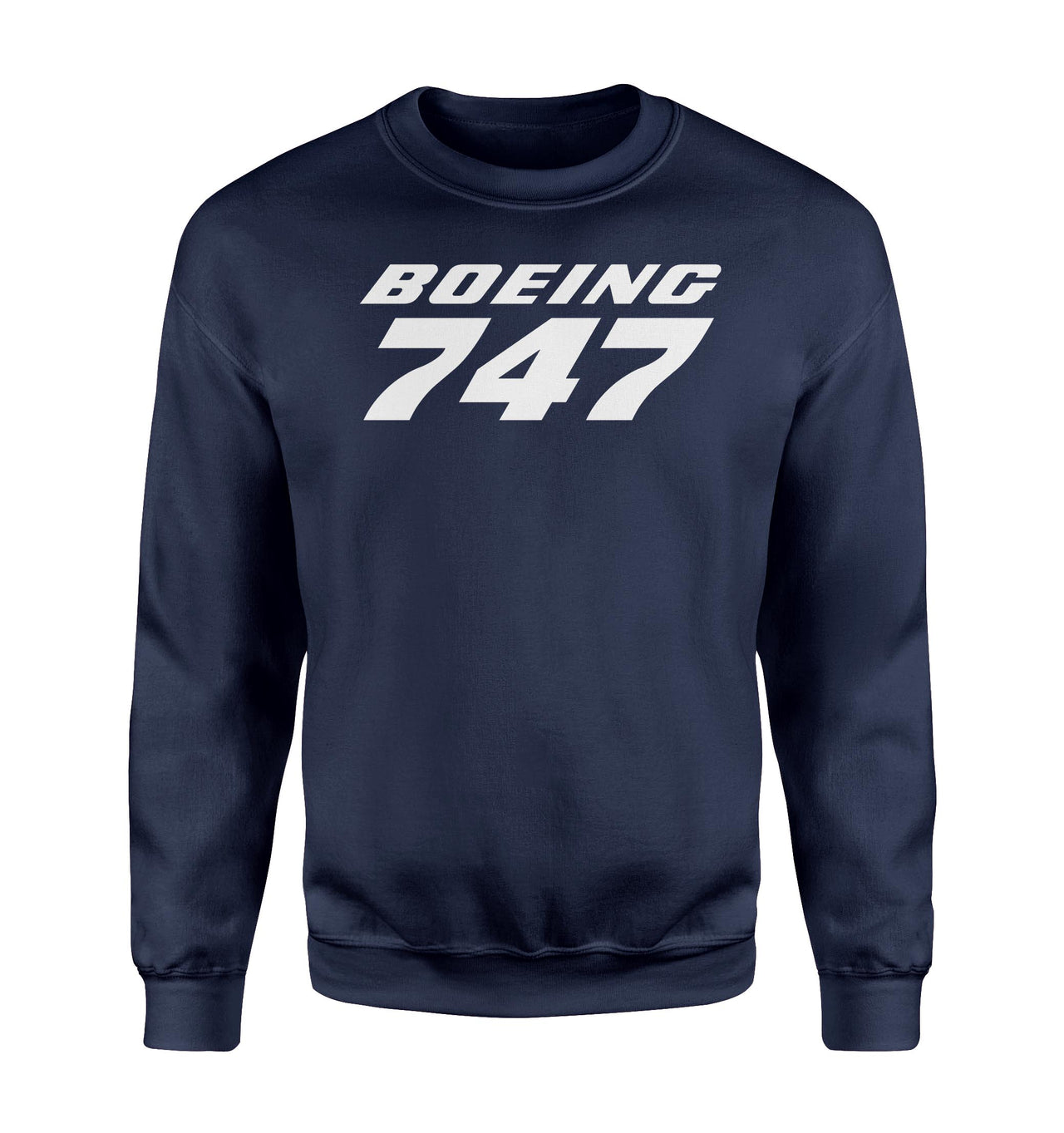Boeing 747 & Text Designed Sweatshirts