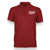 Thumbnail for Boeing 747 & Text Designed Polo T-Shirts