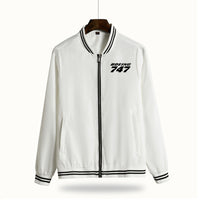 Thumbnail for Boeing 747 & Text Designed Thin Spring Jackets