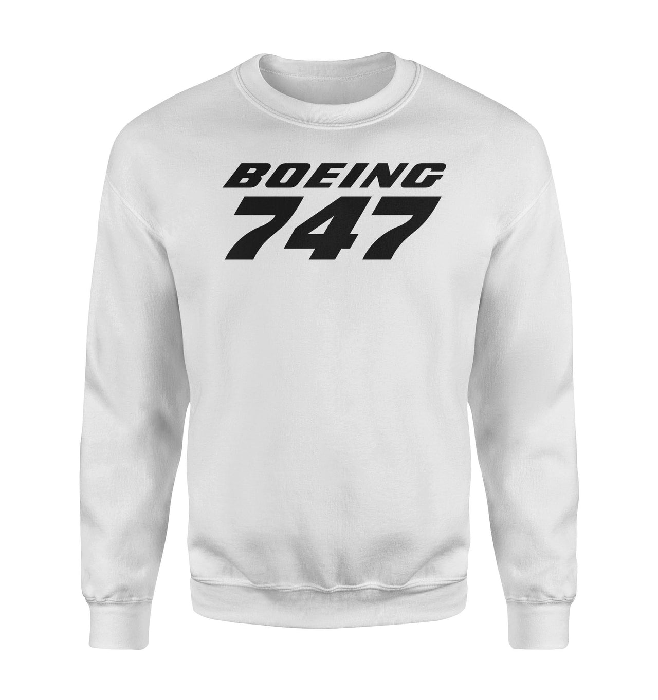 Boeing 747 & Text Designed Sweatshirts