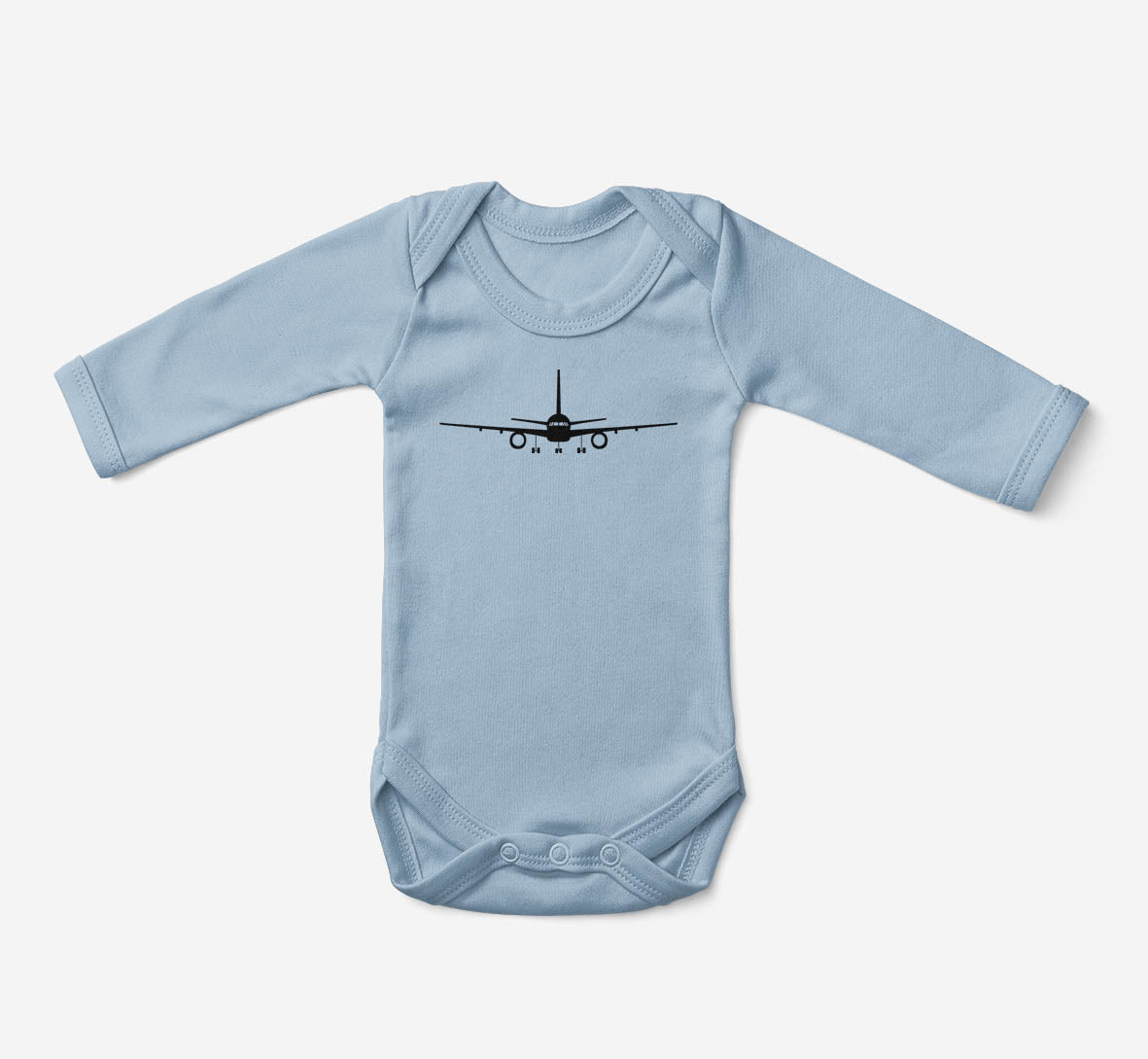 Boeing 757 Silhouette Designed Baby Bodysuits