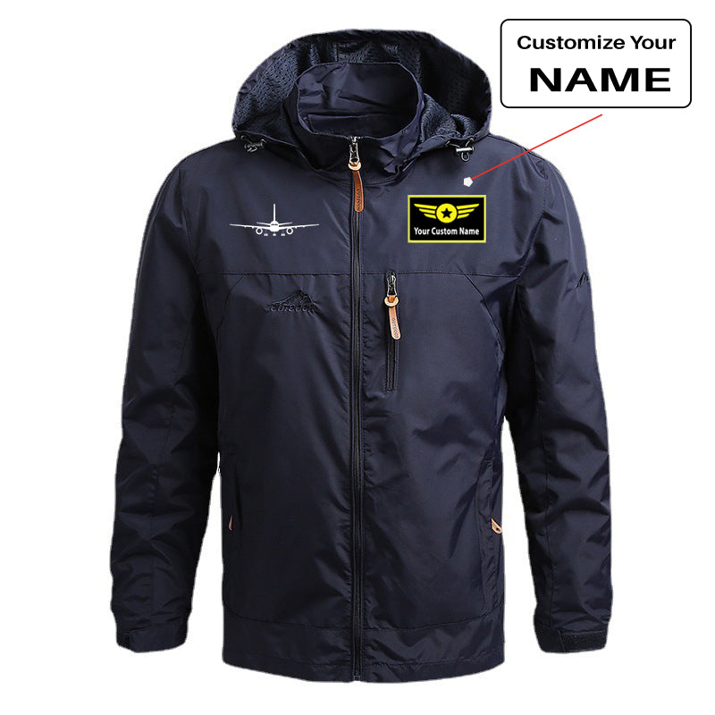 Boeing 757 Silhouette Designed Thin Stylish Jackets