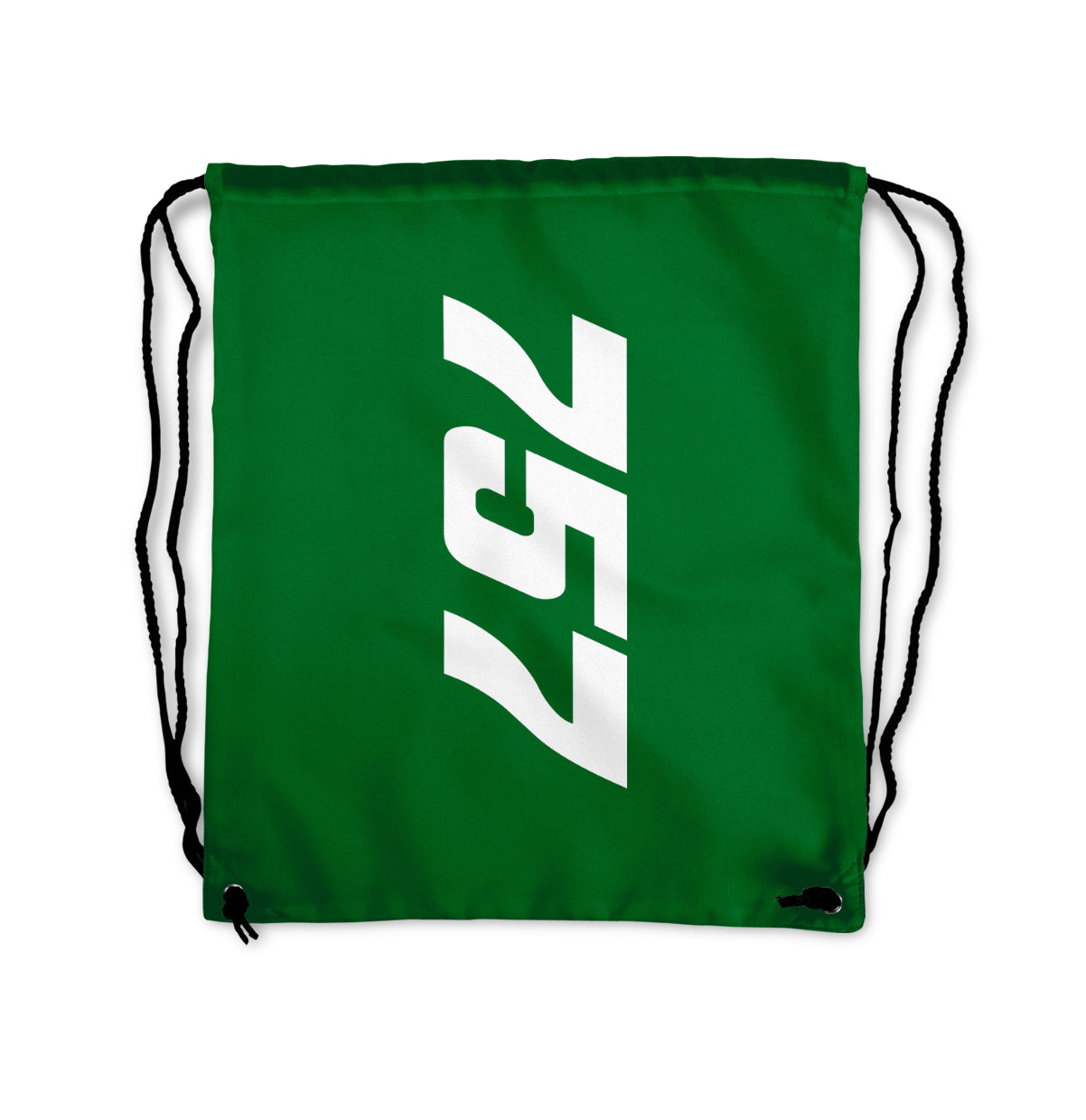 Boeing 757 Text Designed Drawstring Bags