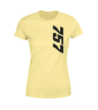 Thumbnail for 757 Side Text Designed Women T-Shirts