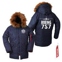 Thumbnail for Boeing 757 & Plane Designed Parka Bomber Jackets