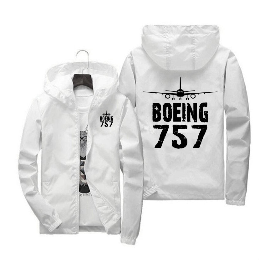 Boeing 757 & Plane Designed Windbreaker Jackets