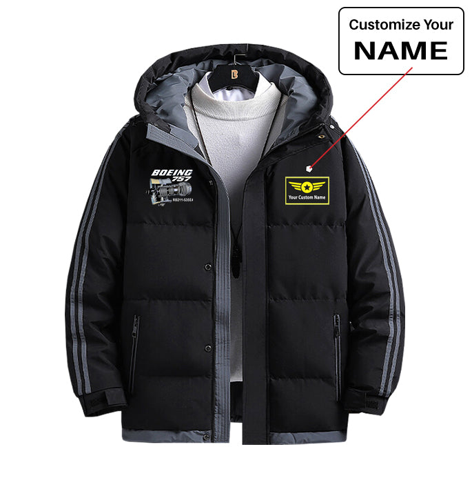 Boeing 757 & Rolls Royce Engine (RB211) Designed Thick Fashion Jackets