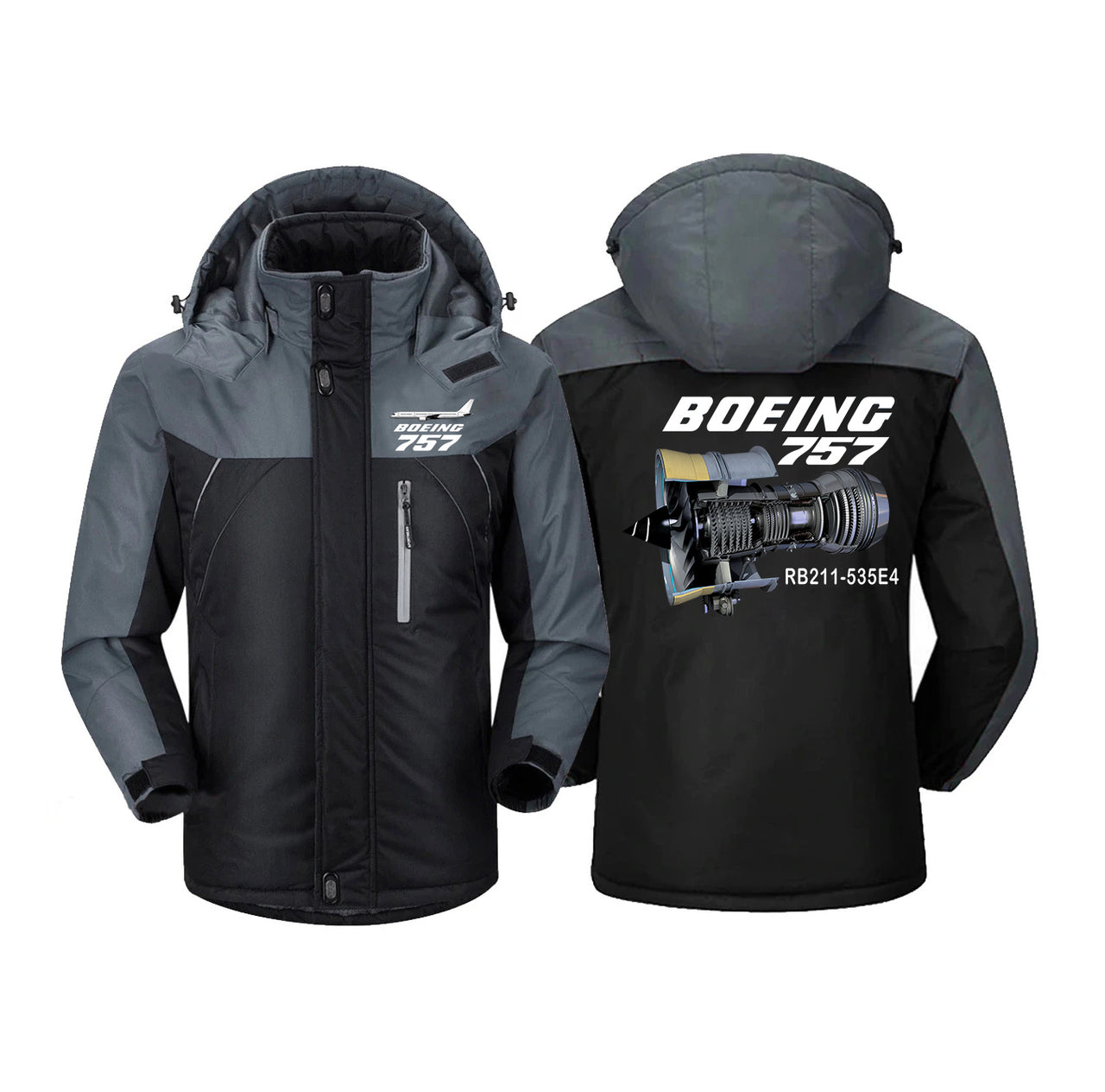 Boeing 757 & Rolls Royce Engine (RB211) Designed Thick Winter Jackets