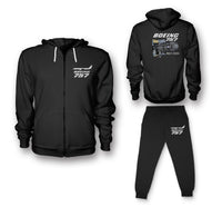 Thumbnail for Boeing 757 & Rolls Royce Engine (RB211) Designed Zipped Hoodies & Sweatpants Set
