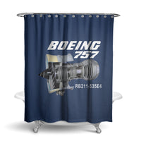 Thumbnail for Boeing 757 & Rolls Royce Engine (RB211) Designed Shower Curtains