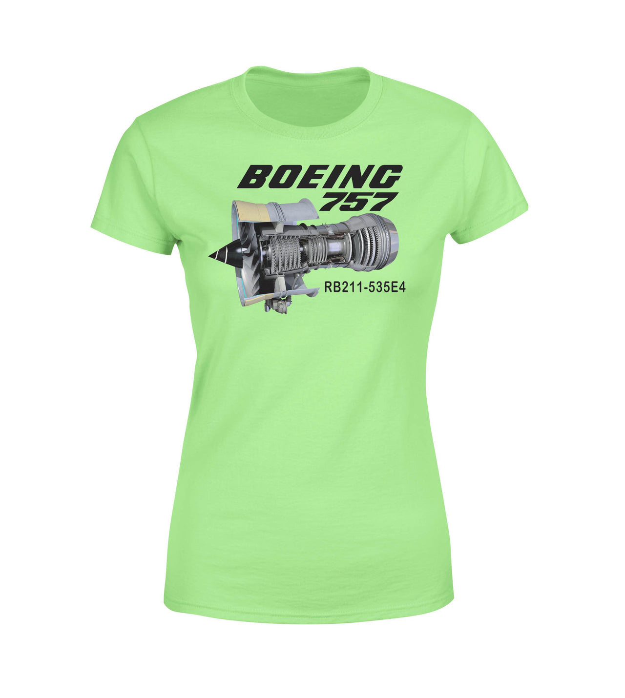 Boeing 757 & Rolls Royce Engine (RB211) Designed Women T-Shirts