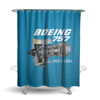 Thumbnail for Boeing 757 & Rolls Royce Engine (RB211) Designed Shower Curtains