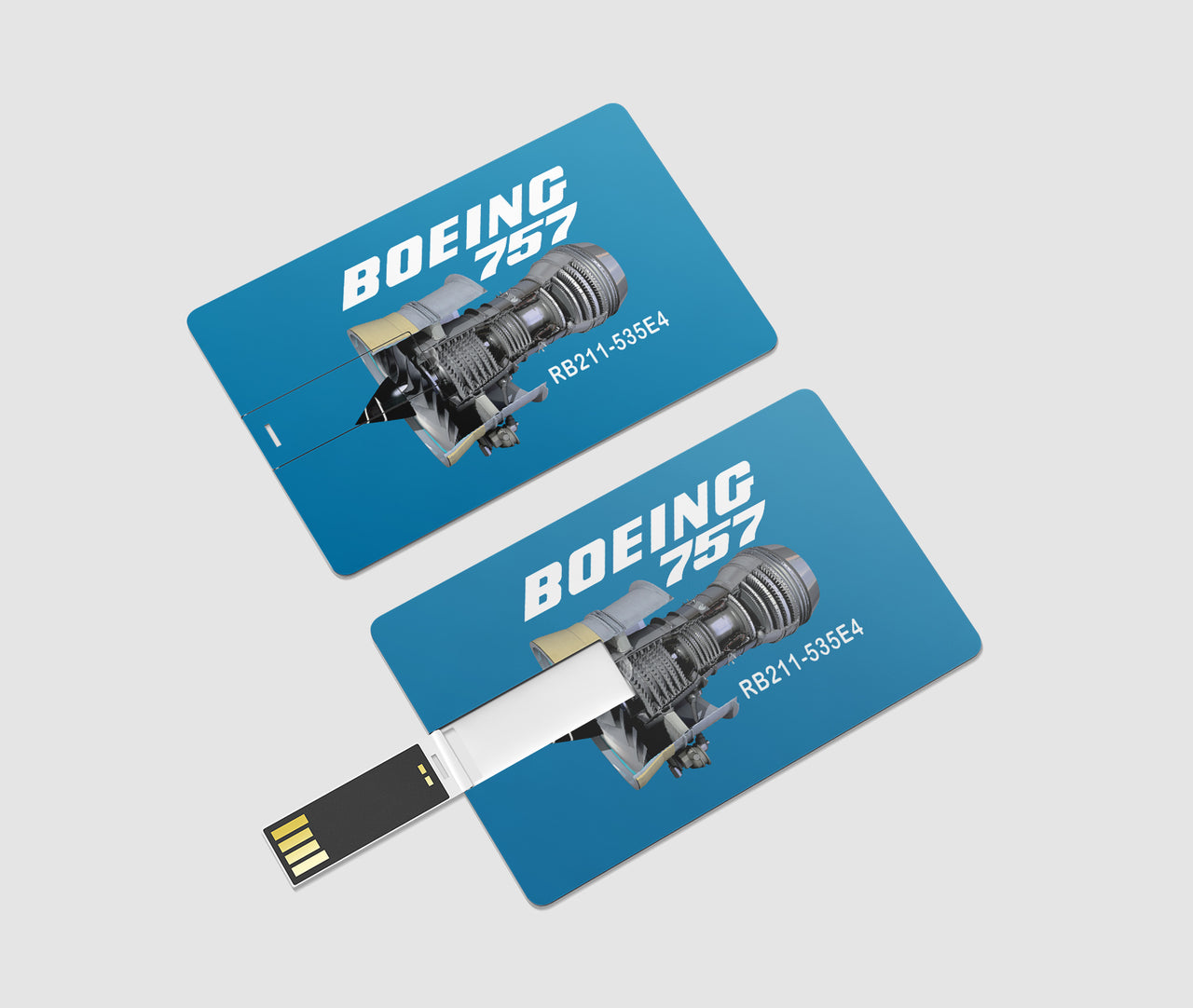 Boeing 757 & Rolls Royce Engine (RB211) Designed USB Cards