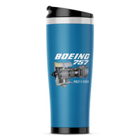 Thumbnail for Boeing 757 & Rolls Royce Engine (RB211) Designed Stainless Steel Travel Mugs